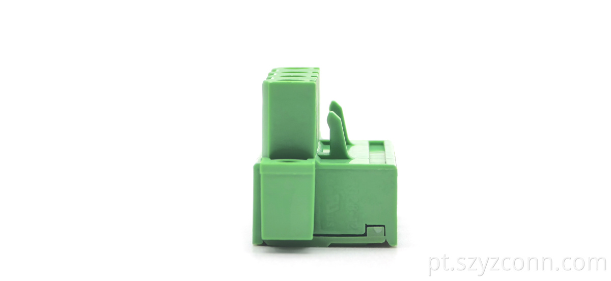 7.62mm Pitch Pluggable Terminal Blocks Female New Model Green with Lug (Copper Block) 1*4P